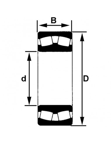 ROULEMENT A ROTULE S/ROULEAUX 22213EAW33C3