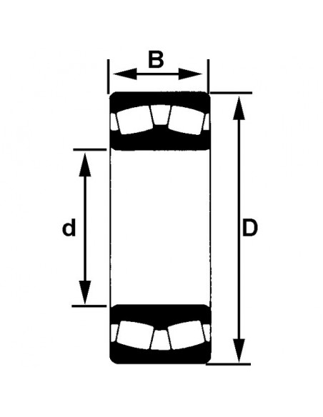ROULEMENT A ROTULE S/ROULEAUX 22213EAW33C3