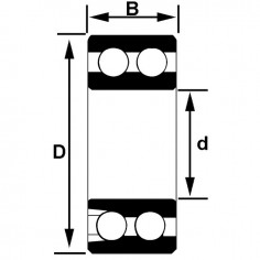 ROULEMENT A BILLES CONTACT OBLIQUE 5205EE 2