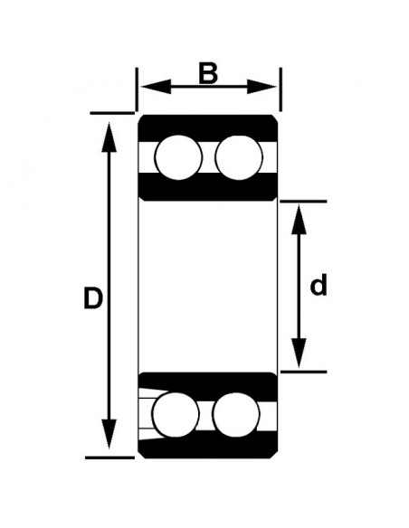 ROULEMENT A BILLES CONTACT OBLIQUE 4204A
