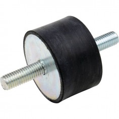 PLOT CYLINDRIQUE ANTI-VIBRATOIRE MALE MALE 30/40 M8