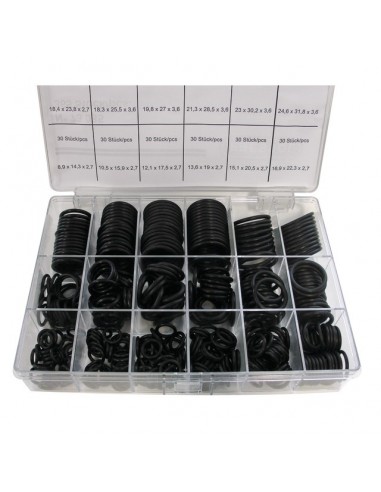 JOINTS TORIQUES NITRILE 70Sh A COFFRET DE 369 PIECES