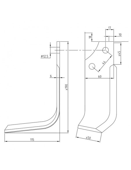5 GAUCHE TYPE MASCHIO