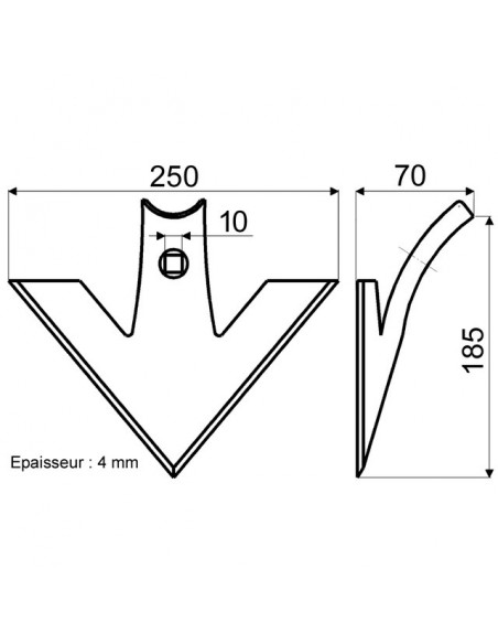 SOC VIBRO TRIANGLE 250X4