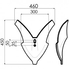 SOC BUTTEUR 460 MM EA35/50 2