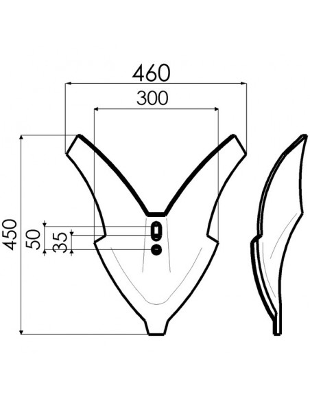 SOC BUTTEUR 460 MM EA35/50