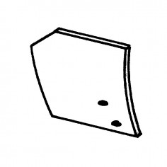 VERSOIR RASETTE GAUCHE BORE ZO 400166 P04022101 ADAPTABLE NAUD 2