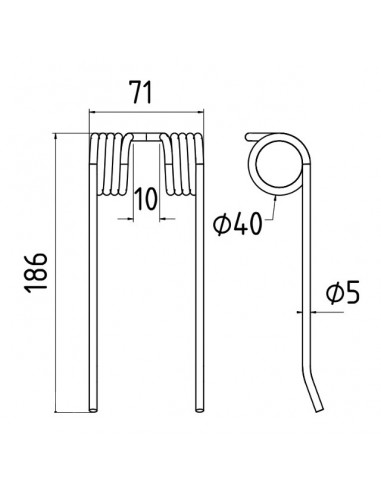 DENT PICK-UP TYPE RIVIERE PZ388