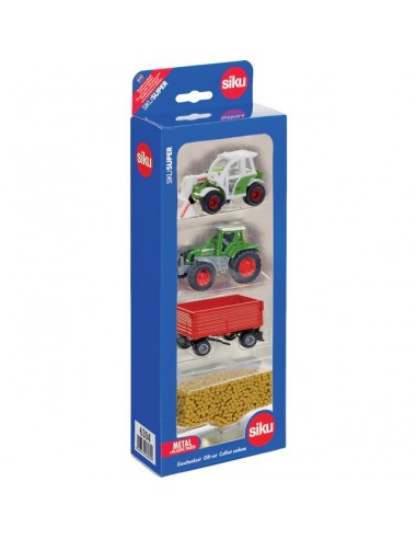 TRACTEURS ET MATERIELS AGRICOLES COFFRET DE 4 AU 1/87EME