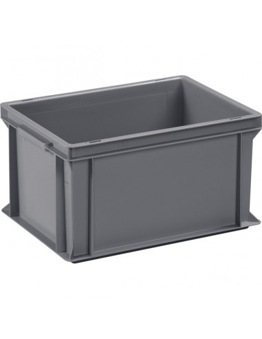 BAC DE STOCKAGE A PAROIS ET FOND PLEINS EMPILABLE TYPE EURO HAUTE RESISTANCE 400 X 300 X 220 MM
