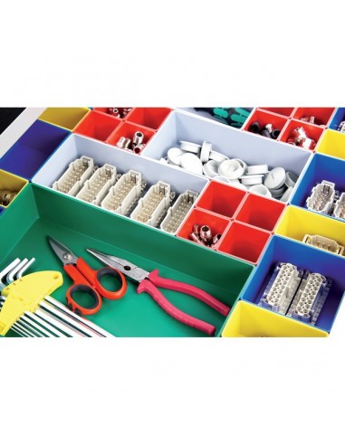 CASIER DE RANGEMENT GRIS 202X101X63 MM POUR TIROIR ET MALLETTE