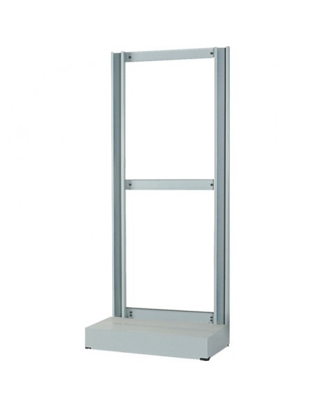 CHASSIS SUR SOCLE 610X325X1500 MM PORTE MODULE VERT CASIERS BASCULANTS