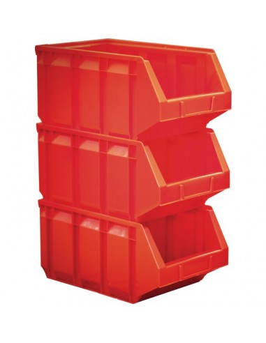 BOITE A BEC EMPILABLE ROUGE 205 X 345 X 164 MM TYPE B4