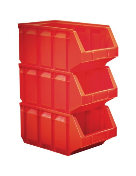 BOITE A BEC EMPILABLE ROUGE 205 X 345 X 164 MM TYPE B4