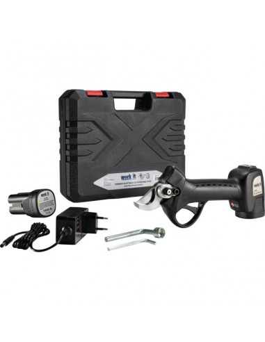 SECATEUR ELECTRIQUE SUR BATTERIE DIAM 30 MM 16.8V 2Ah WORK IT