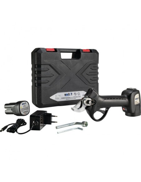 SECATEUR ELECTRIQUE SUR BATTERIE DIAM 30 MM 16.8V 2Ah WORK IT