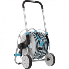 ENROULEUR METALLIQUE SUR ROUES TUYAU 50 METRES EXPLORER