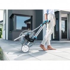 ENROULEUR METALLIQUE SUR ROUES TUYAU 50 METRES EXPLORER 2