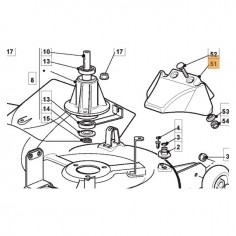 PLAQUE DEFLECTEUR TUNNEL 102/09 STIGA 2
