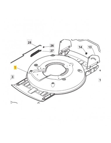 CARTER DE COUPE GRIS MULTICLIP 50 STIGA