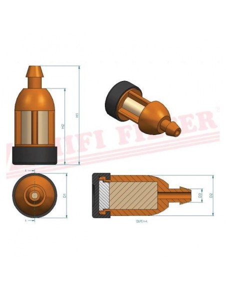 FILTRE A ESSENCE BE 4005 HIFI FILTER