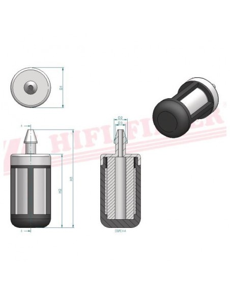 FILTRE A ESSENCE BE 4023 HIFI FILTER