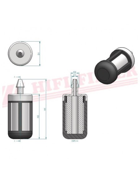 FILTRE A ESSENCE BE 4024 HIFI FILTER