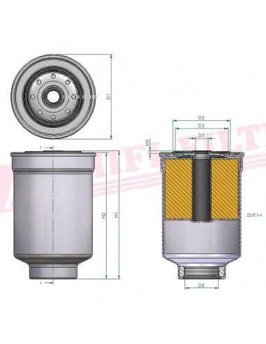 FILTRE A GASOIL FT 6243 HIFI FILTER