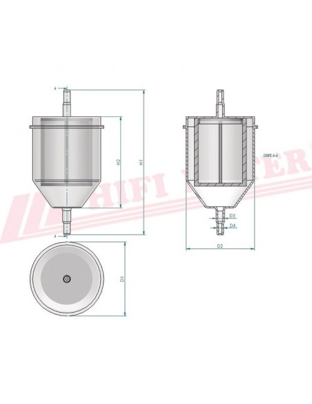 FILTRE A CARBURANT RT 2 HIFI FILTER