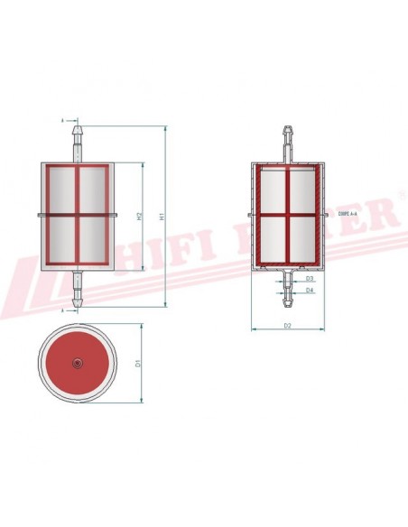 FILTRE A CARBURANT RT 5 HIFI FILTER