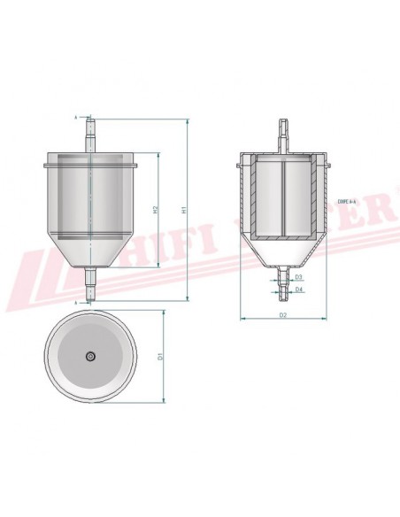 FILTRE A CARBURANT RT 7 HIFI FILTER