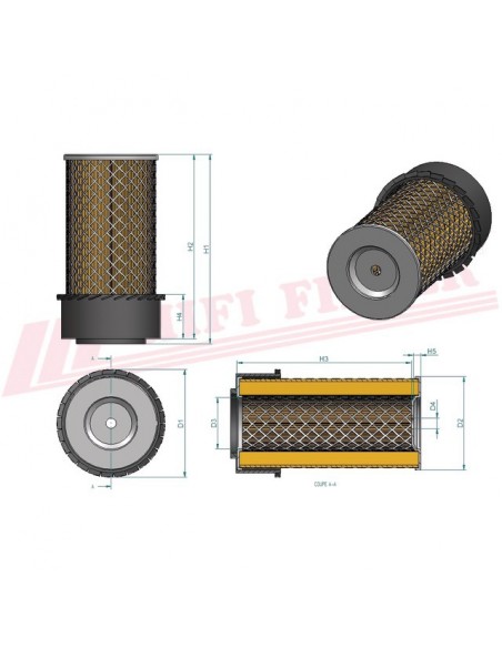 FILTRE A AIR SA 10387 K HIFI FILTER