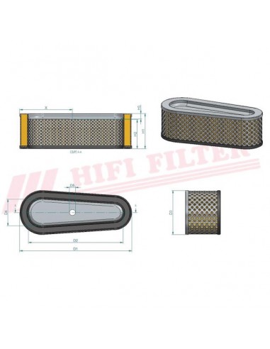 FILTRE A AIR SA 12017 HIFI FILTER