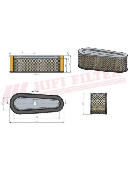 FILTRE A AIR SA 12017 HIFI FILTER