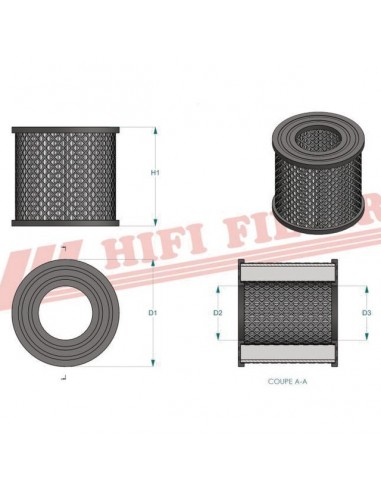 FILTRE A AIR SA 12187 HIFI FILTER