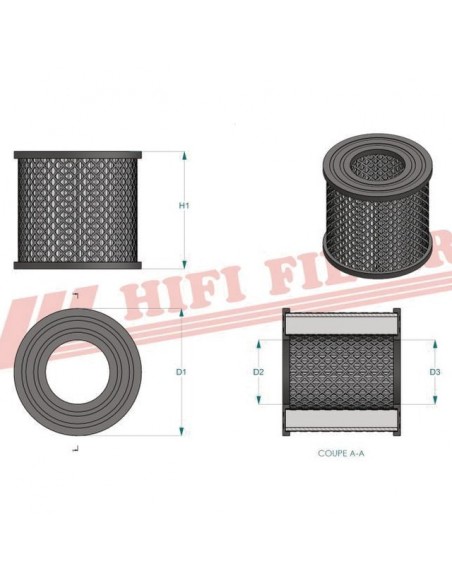 FILTRE A AIR SA 12187 HIFI FILTER