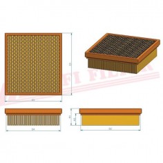 FILTRE A AIR SA 12249 HIFI FILTER 2