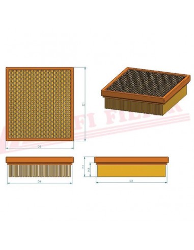 FILTRE A AIR SA 12249 HIFI FILTER