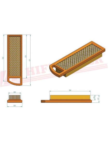 FILTRE A AIR SA 12257 HIFI FILTER