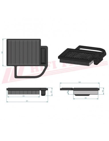 FILTRE A AIR SA 12292 HIFI FILTER