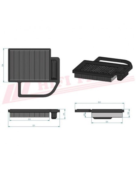 FILTRE A AIR SA 12292 HIFI FILTER