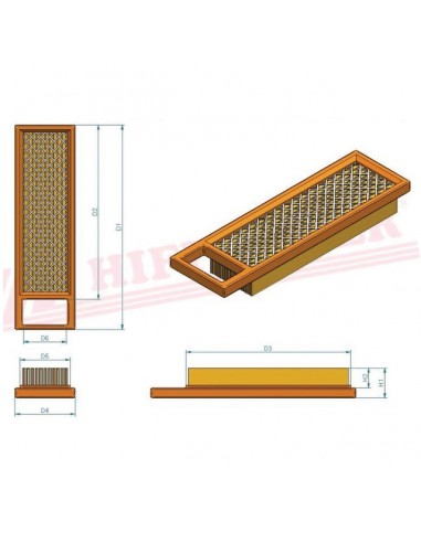 FILTRE A AIR SA 12358 HIFI FILTER