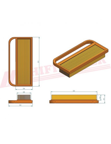 FILTRE A AIR SA 12371 HIFI FILTER