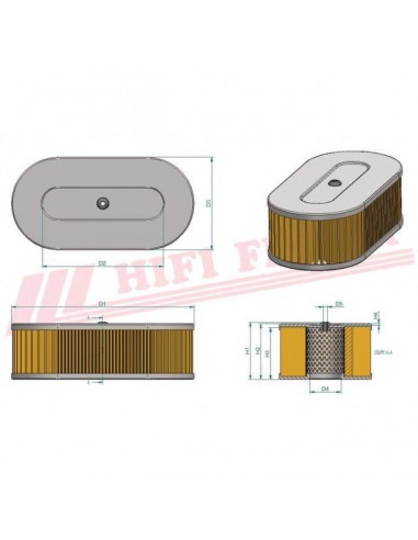 FILTRE A AIR SA 12383 HIFI FILTER
