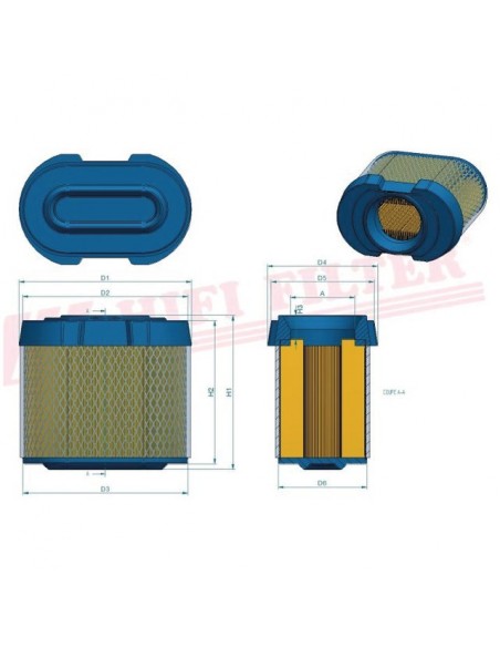 FILTRE A AIR SA 12393 HIFI FILTER