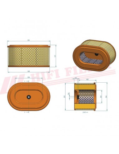 FILTRE A AIR SA 12413 HIFI FILTER