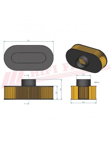 FILTRE A AIR SA 12455 HIFI FILTER