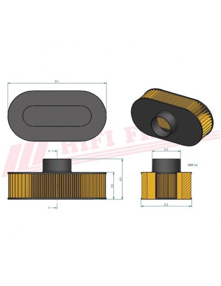 FILTRE A AIR SA 12455 HIFI FILTER