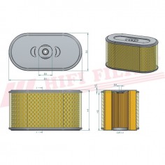 FILTRE A AIR SA 12821 HIFI FILTER 2