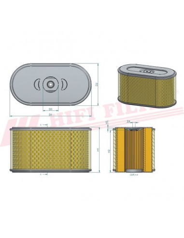 FILTRE A AIR SA 12821 HIFI FILTER